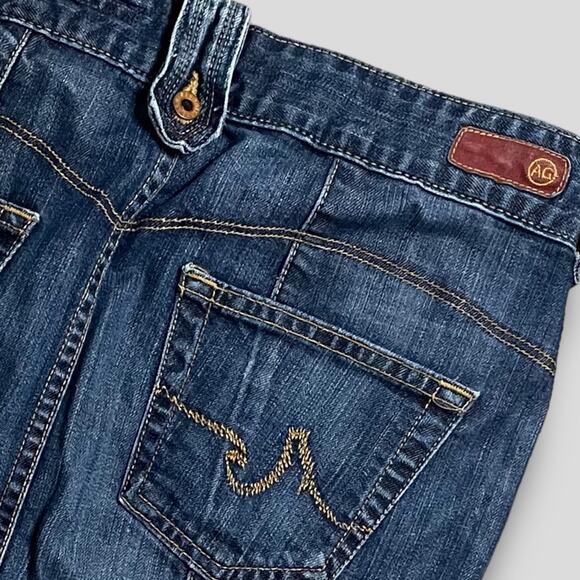 AG ADRIANO GOLDSCHMIED THE DEMURE SEXY Y2K BOHO STRAIGHT PENCIL SKIRT BLUE -29R - Picture 4 of 8